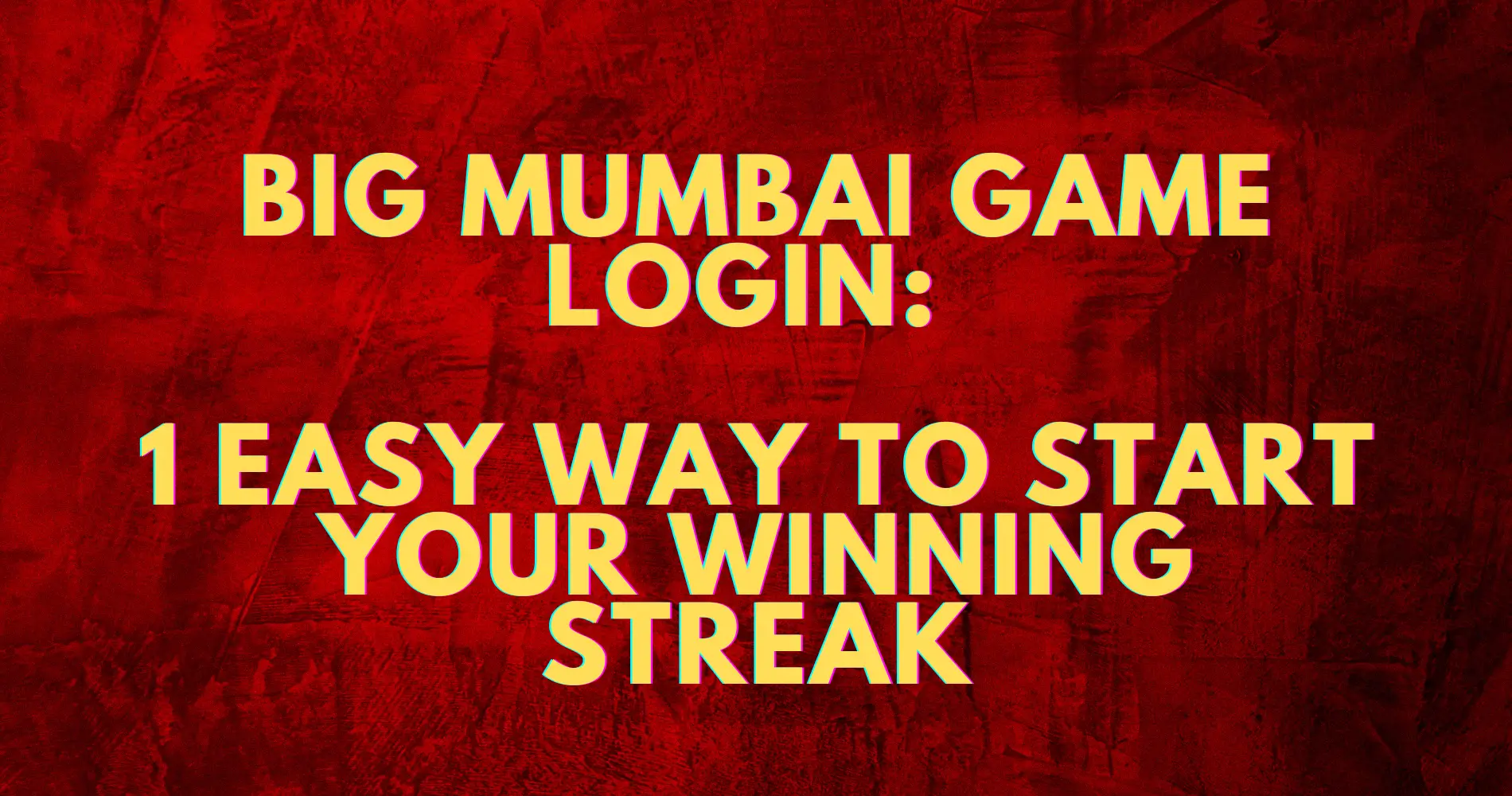 Big Mumbai Game Login